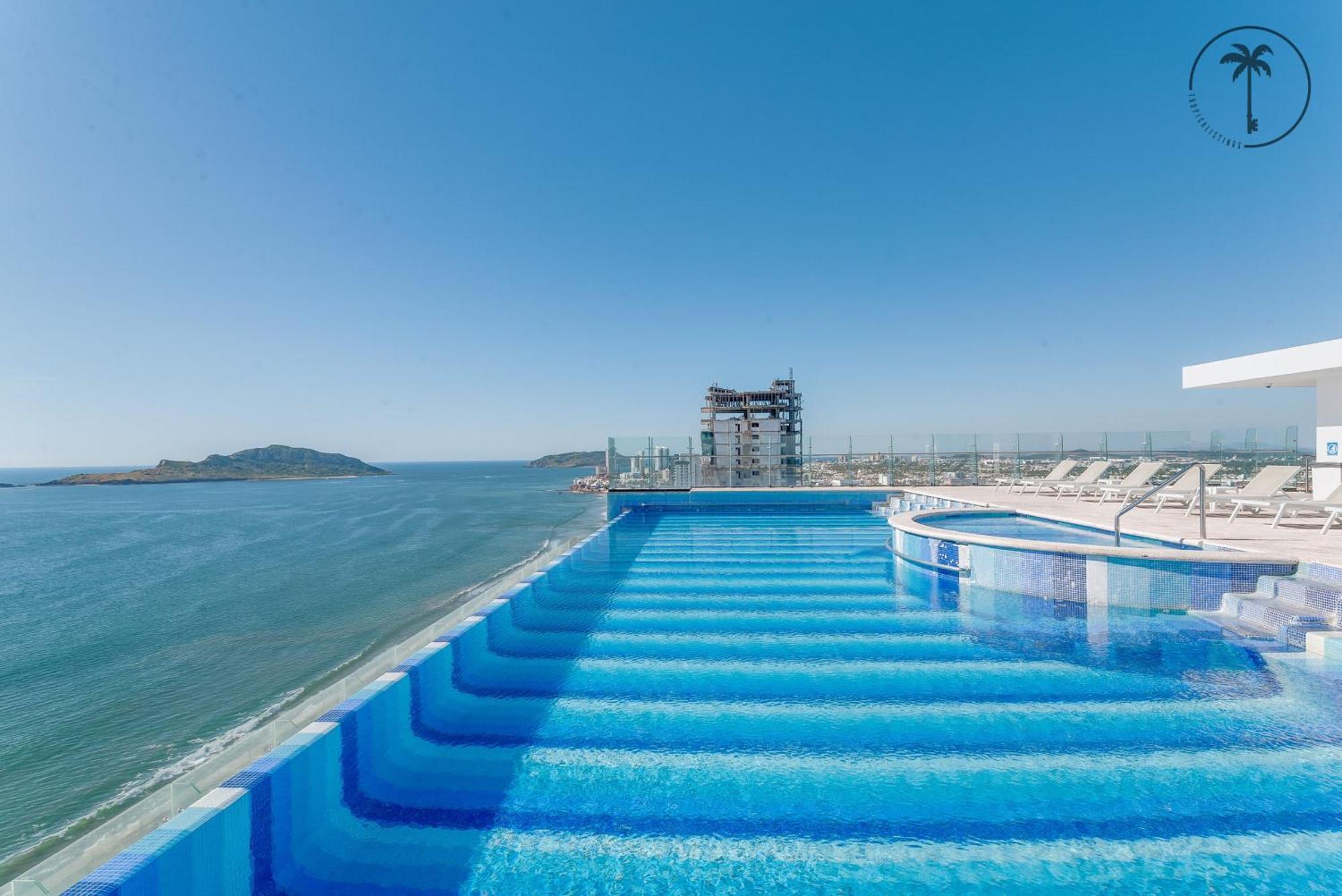 Hermosa Vista Al Mar, Condominio De Lujo! 마사틀란 외부 사진